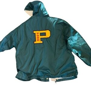 Vintage ▶️ The Disney Store ◀️ Winnie the Pooh Hooded Jacket 90s Men's Green